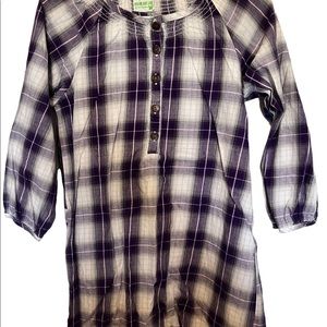 Dream out loud by Selena Gomez purple plaid tunic dress in medium